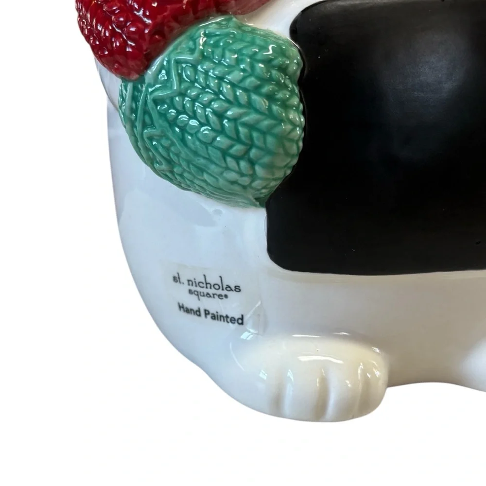 St. Nicholas Square Polar Bear Chalkboard Cookie Jar